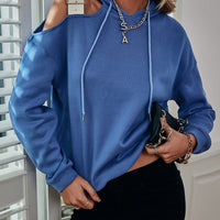 Shoulder Cut Out Hoodie