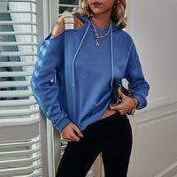 Shoulder Cut Out Hoodie