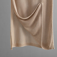 Slim Hollow Vest & Slit Skirt Set