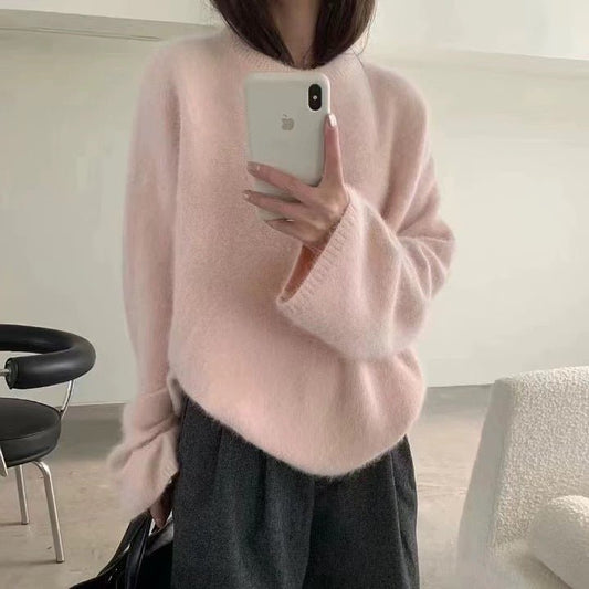 Soft Waxy Mink Fleece Pullover