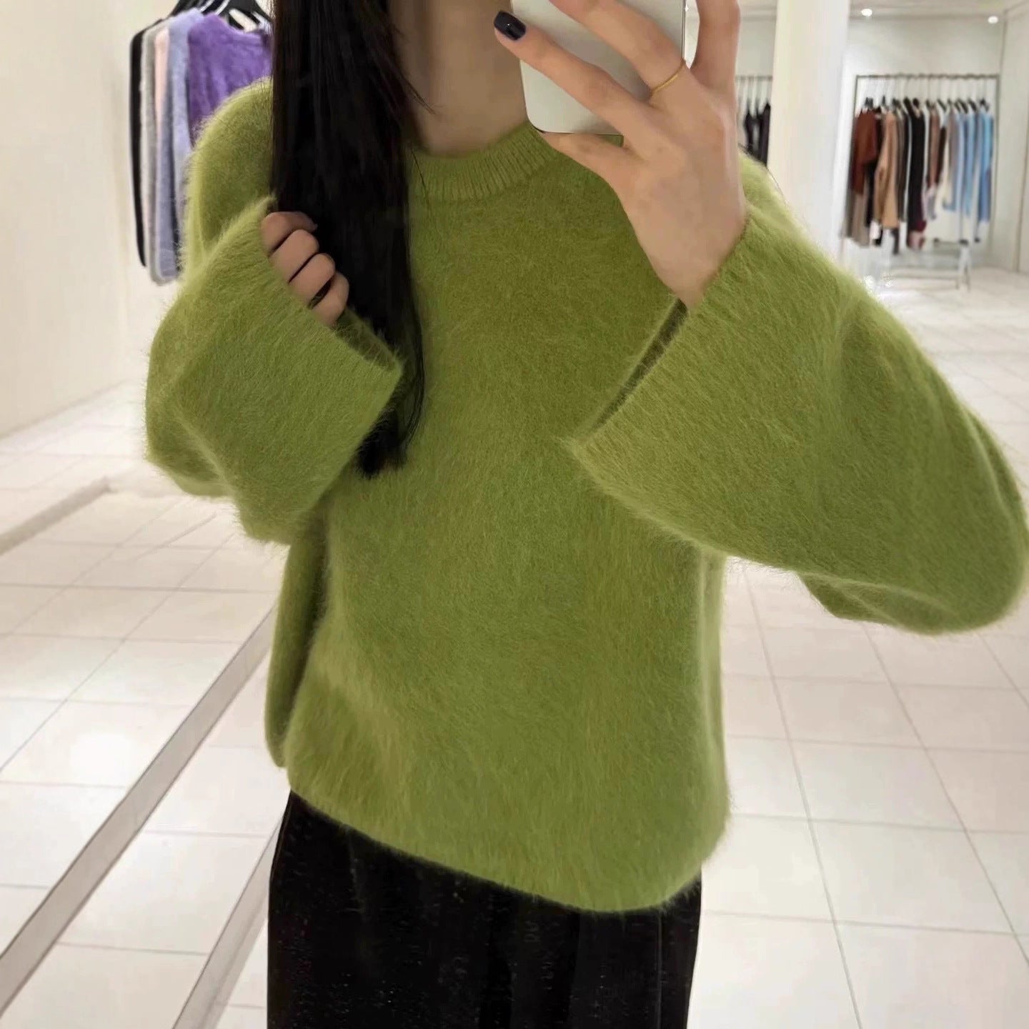 Soft Waxy Mink Fleece Pullover