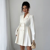 Apricot DB Blazer Dress