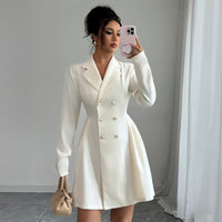Apricot DB Blazer Dress