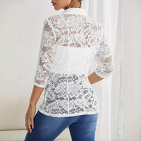 Lace Splicing Small Blazer