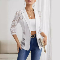 Lace Splicing Small Blazer