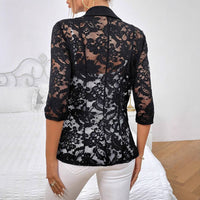 Lace Splicing Small Blazer