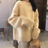 Loose Soft Solid Knit Pullover