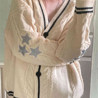 Solid Batwing Single-Breasted Cardigan
