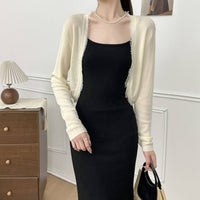 Thin Tencel Rough Edge Shawl Cardigan