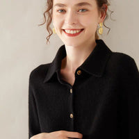 Thick V-Neck Cardigan (Gentle Wind)