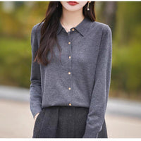 Thick V-Neck Cardigan (Gentle Wind)