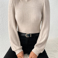 Slim Trim High Collar Winter Top