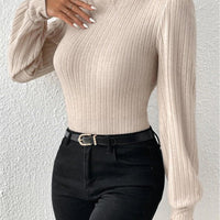 Slim Trim High Collar Winter Top