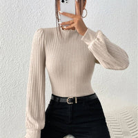 Slim Trim High Collar Winter Top