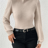 Slim Trim High Collar Winter Top