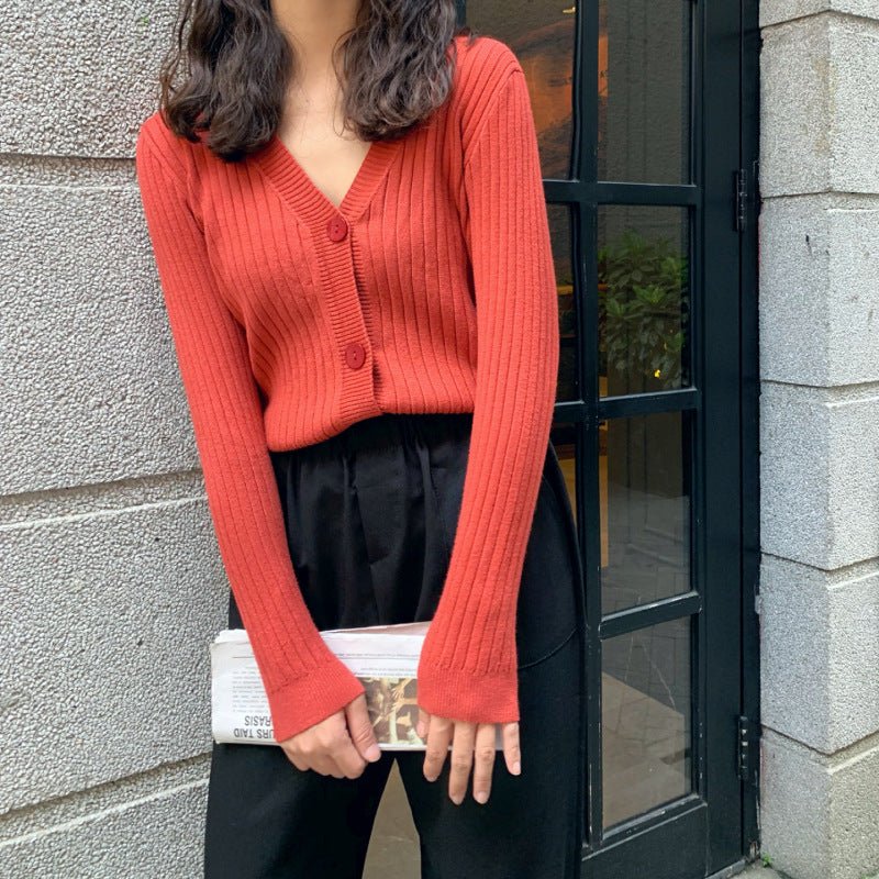 Loose V-Neck Commuter Cardigan