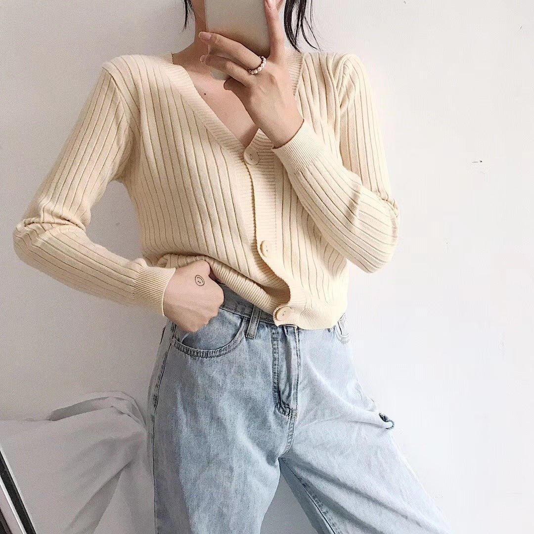 Loose V-Neck Commuter Cardigan