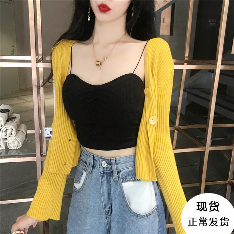 Elegant Slim Fit V-Neck Cardigan