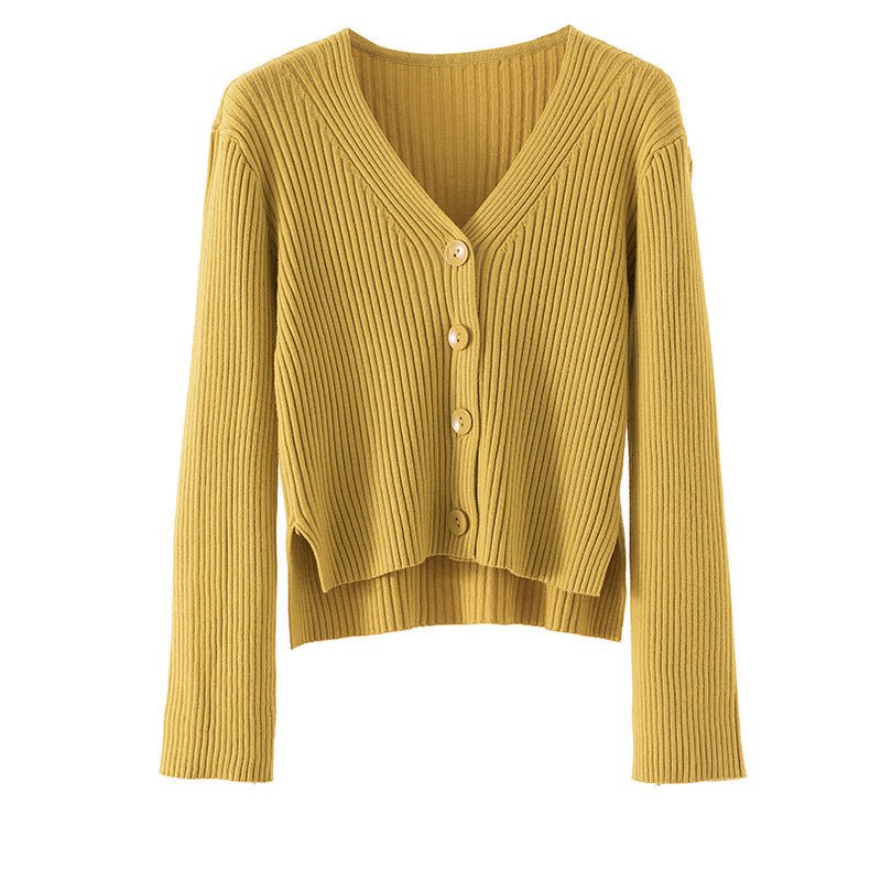 Elegant Slim Fit V-Neck Cardigan