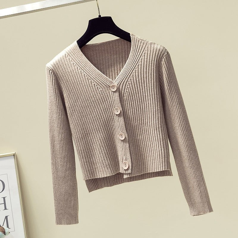 Elegant Slim Fit V-Neck Cardigan