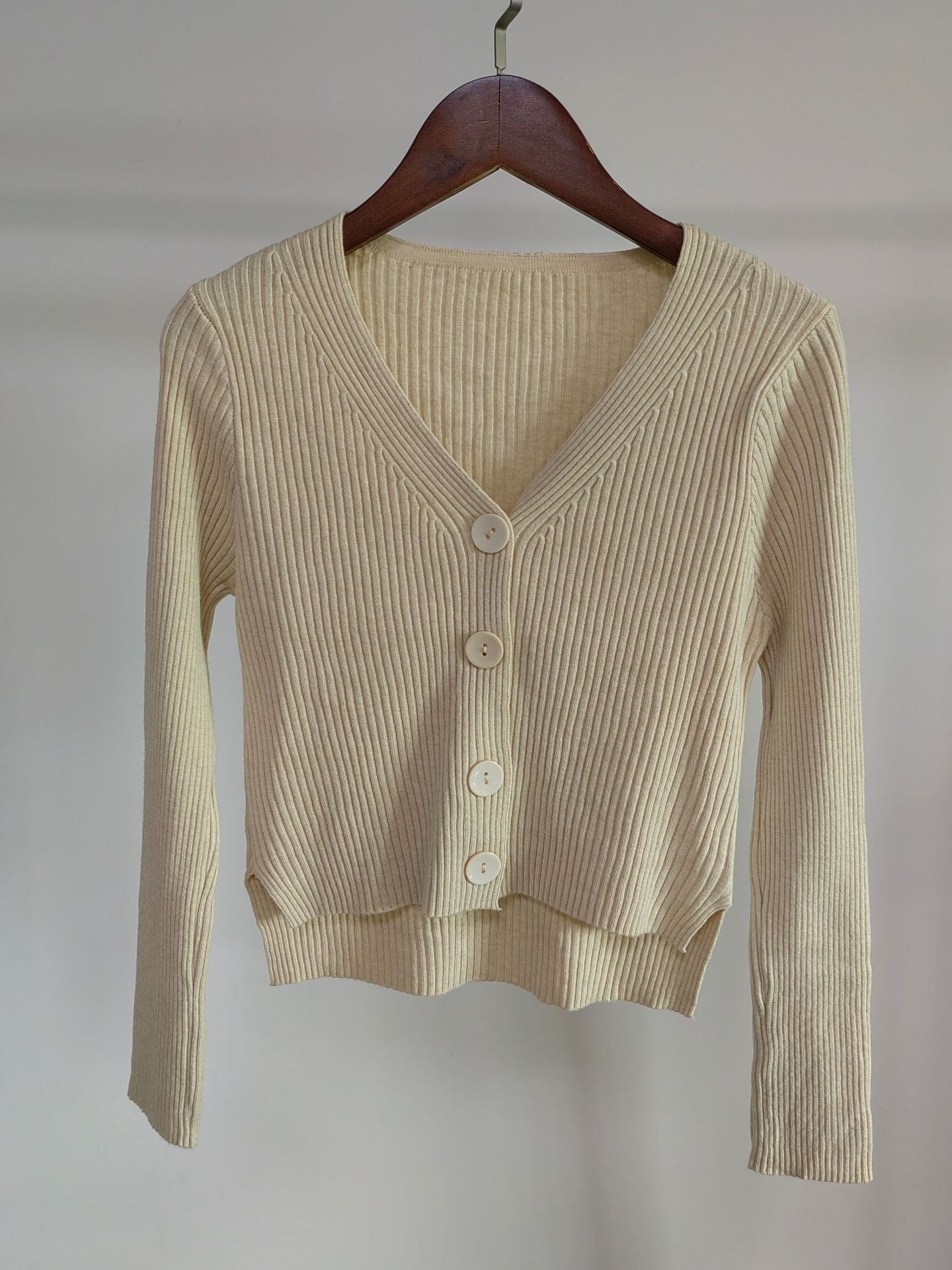 Elegant Slim Fit V-Neck Cardigan