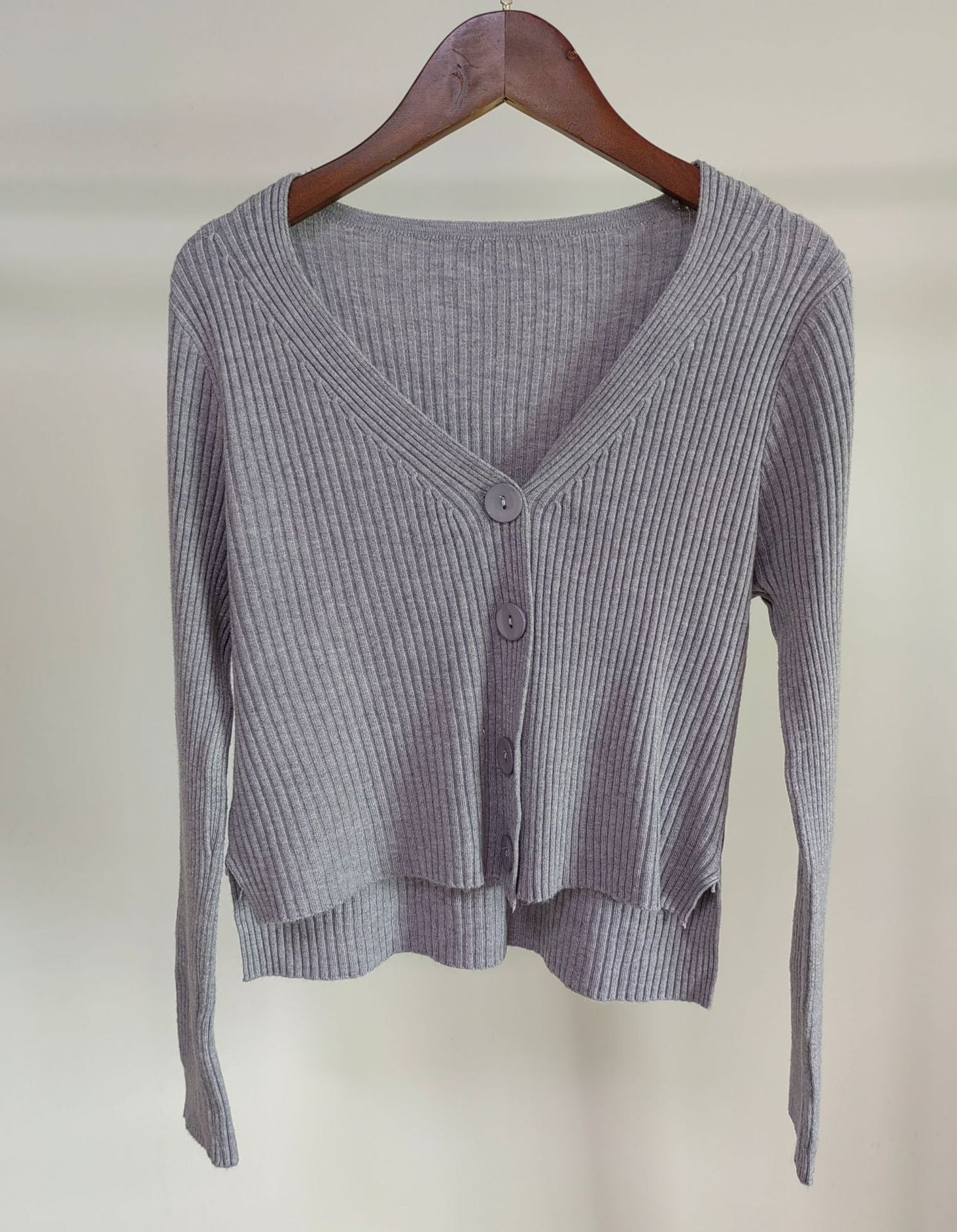 Elegant Slim Fit V-Neck Cardigan