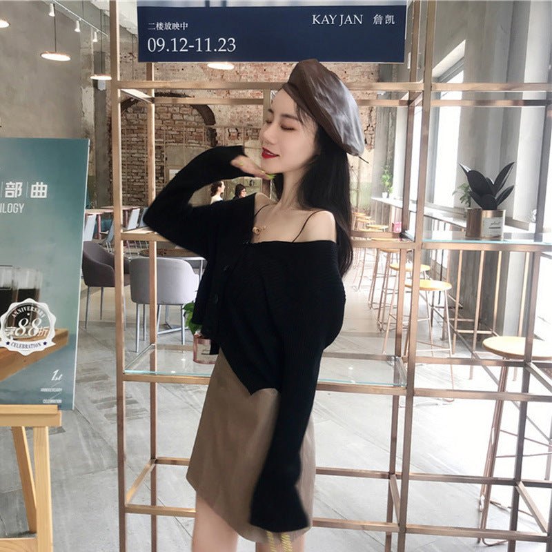 Elegant Slim Fit V-Neck Cardigan