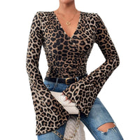 Slim S-xy V-Neck Horn Sleeve Top