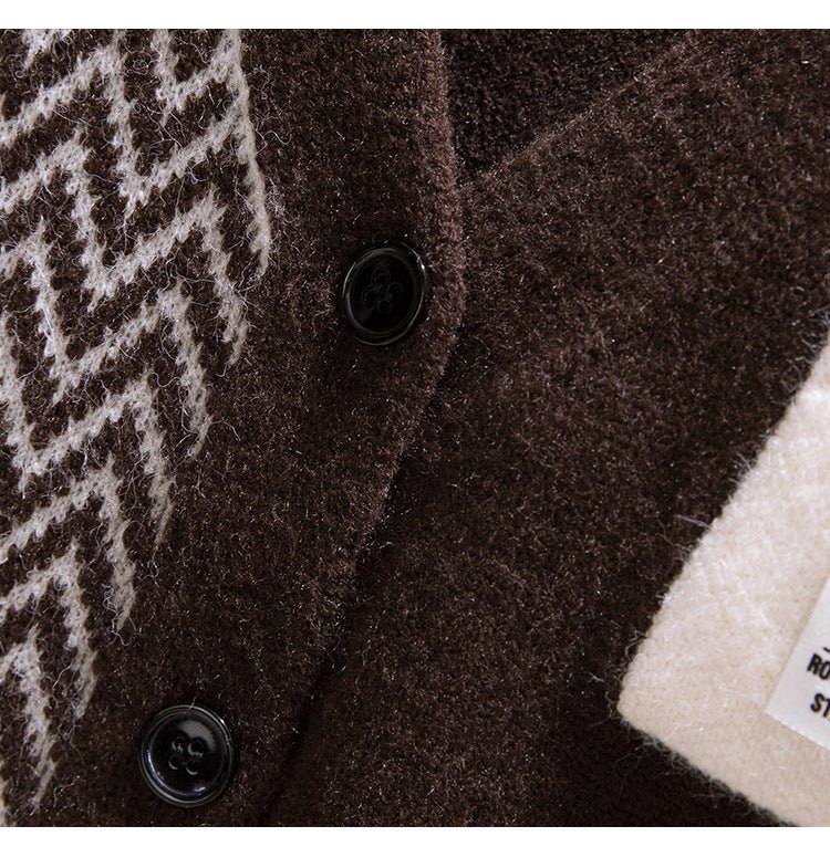 V-Neck Sleeveless Knit Vest Cardigan