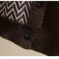 V-Neck Sleeveless Knit Vest Cardigan