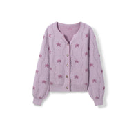Purple Star V-Neck Cardigan