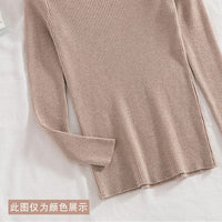 Ribbed V-Neck Winter Top