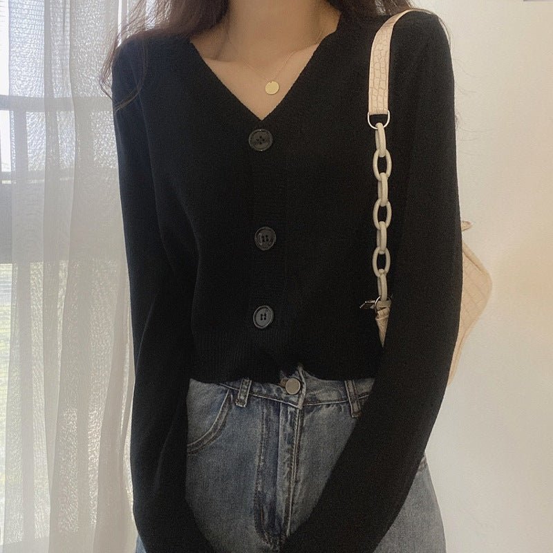 Loose V-Neck Commuter Cardigan