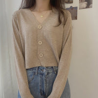 Loose V-Neck Commuter Cardigan