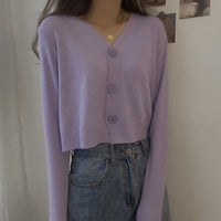 Loose V-Neck Commuter Cardigan