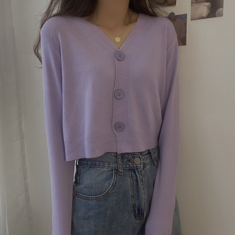 Loose V-Neck Commuter Cardigan