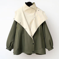 Waisted Mid-Length Windbreaker