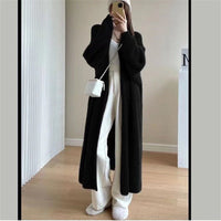 Loose Thick White Mink Fleece Cardigan