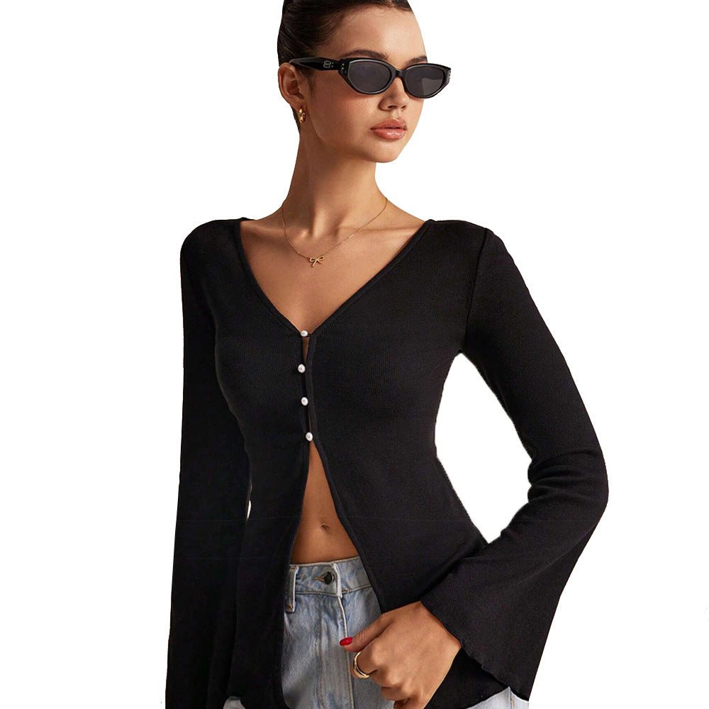 Celebrity-Inspired V-Neck Cardigan