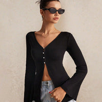 Celebrity-Inspired V-Neck Cardigan