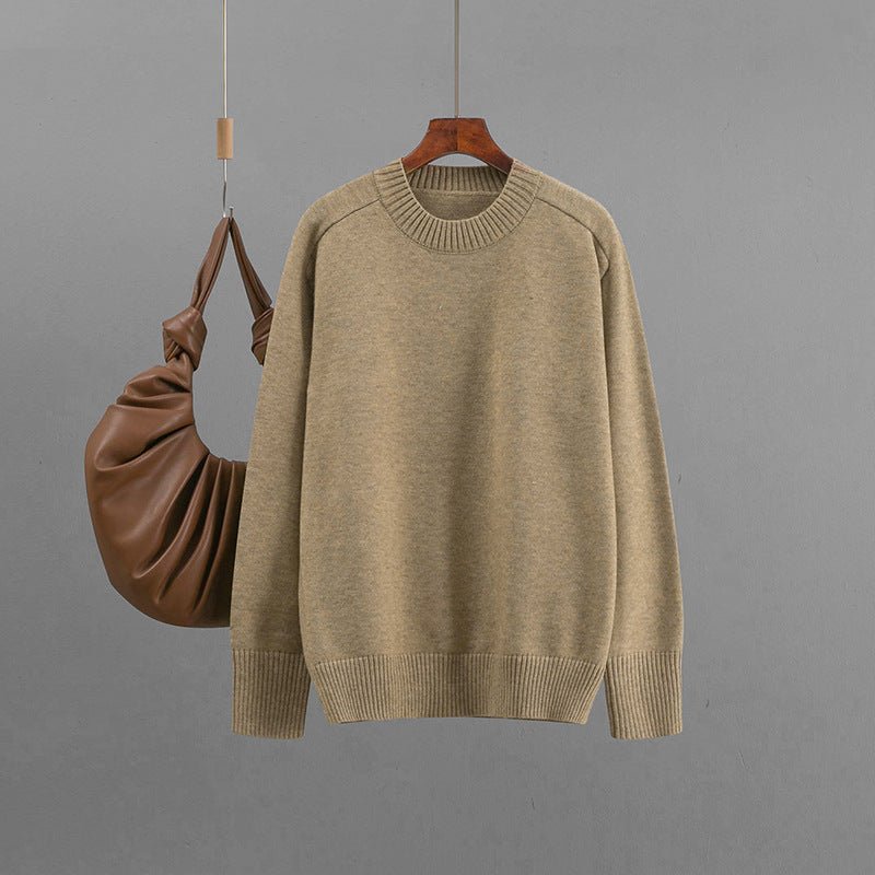 Basic Loose Crew Neck Bottoming Sweater