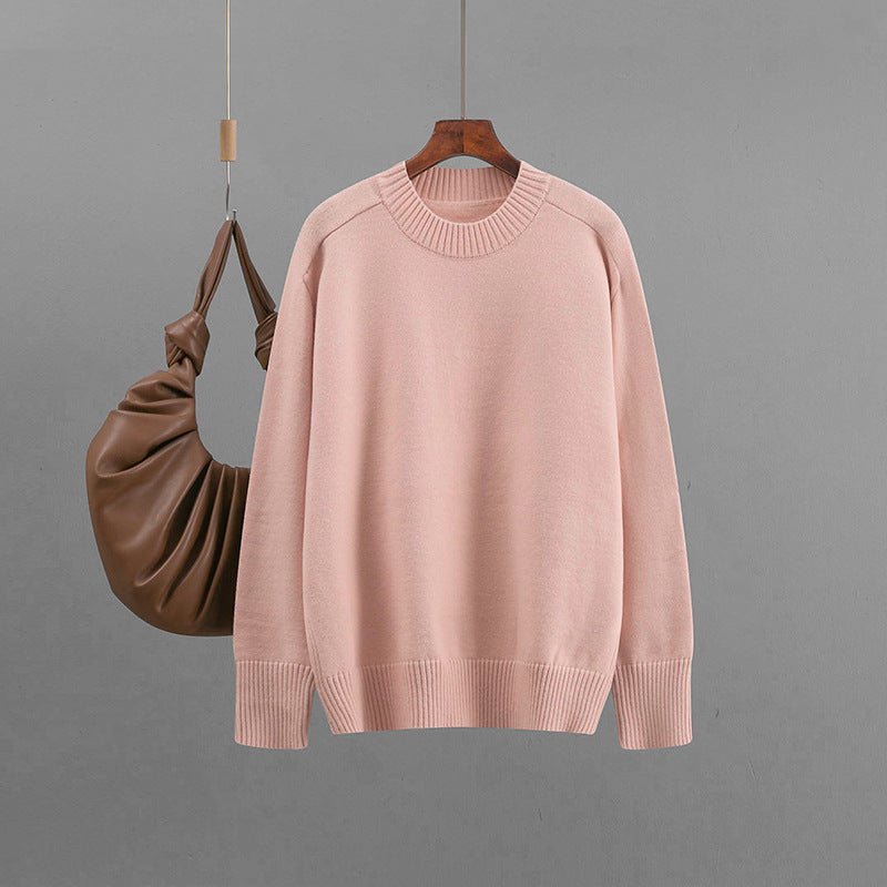 Basic Loose Crew Neck Bottoming Sweater