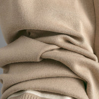 Loose Casual Knit Pullover Two-Piece Set