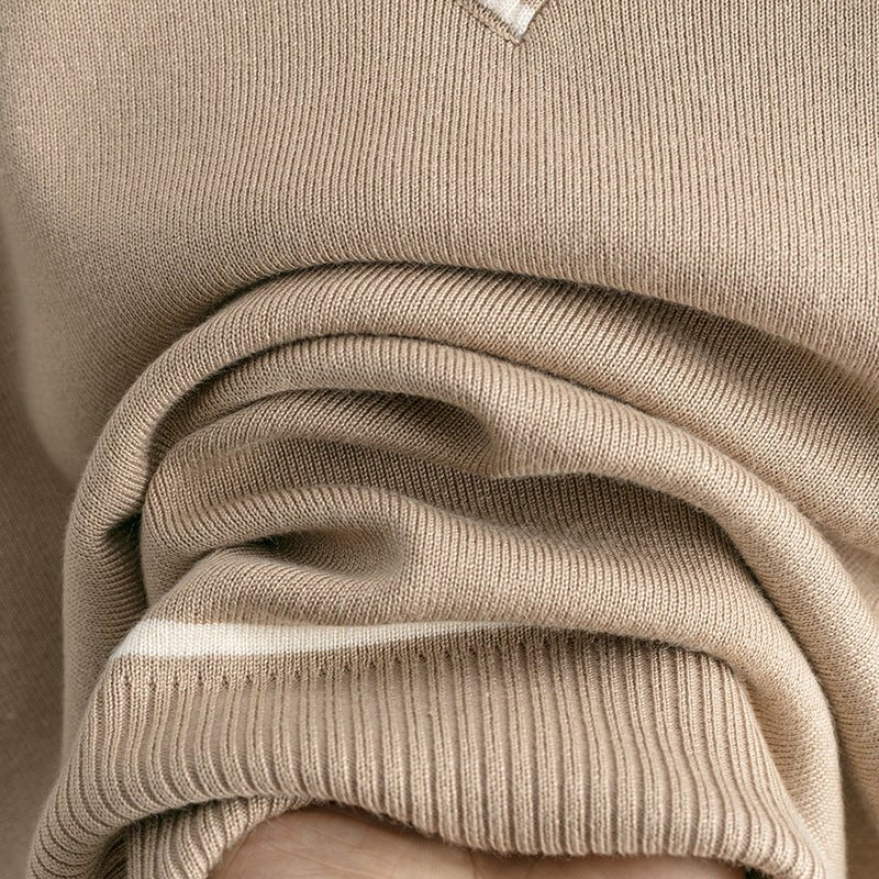 Loose Casual Knit Pullover Two-Piece Set