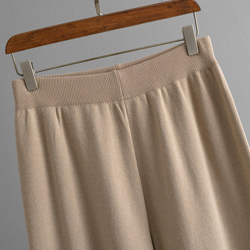 Loose Casual Knit Pullover Two-Piece Set