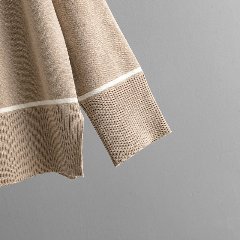 Loose Casual Knit Pullover Two-Piece Set