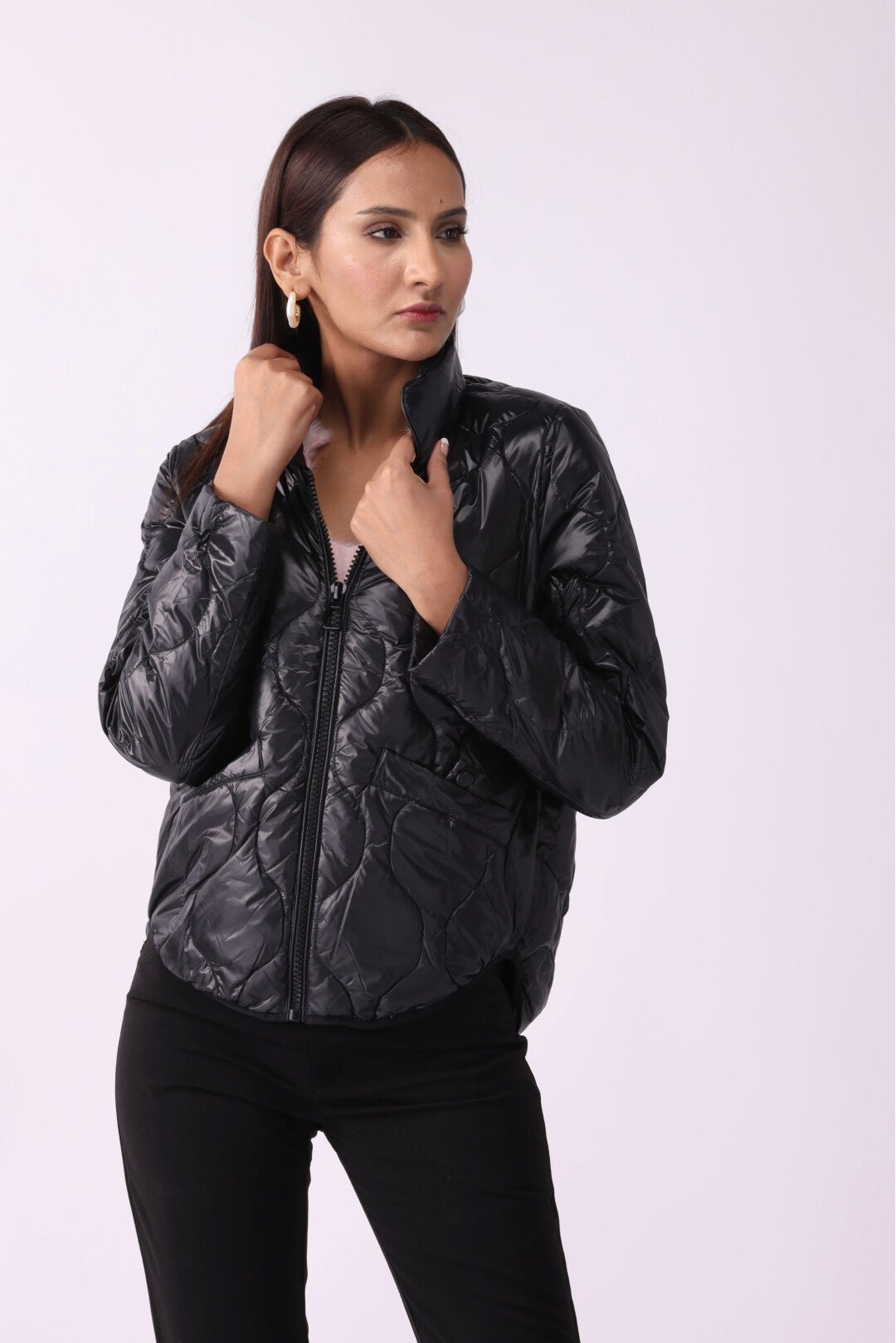 Black Padded Puffer Jacket