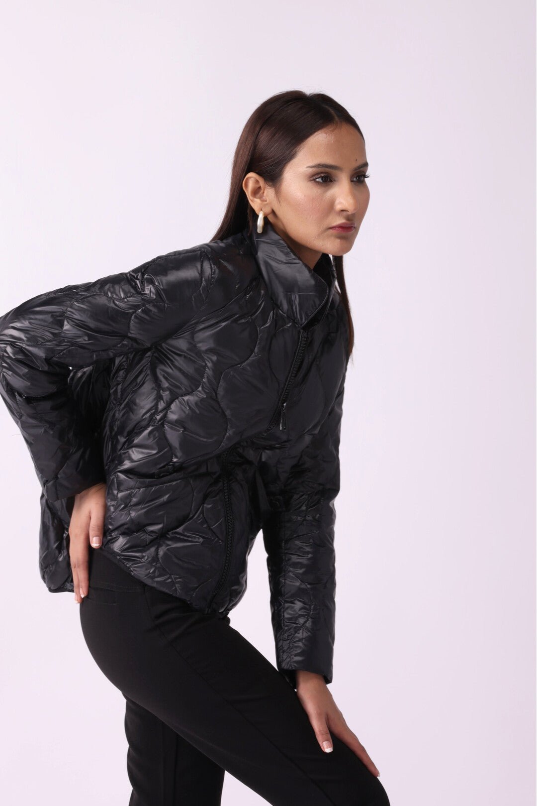 Black Padded Puffer Jacket