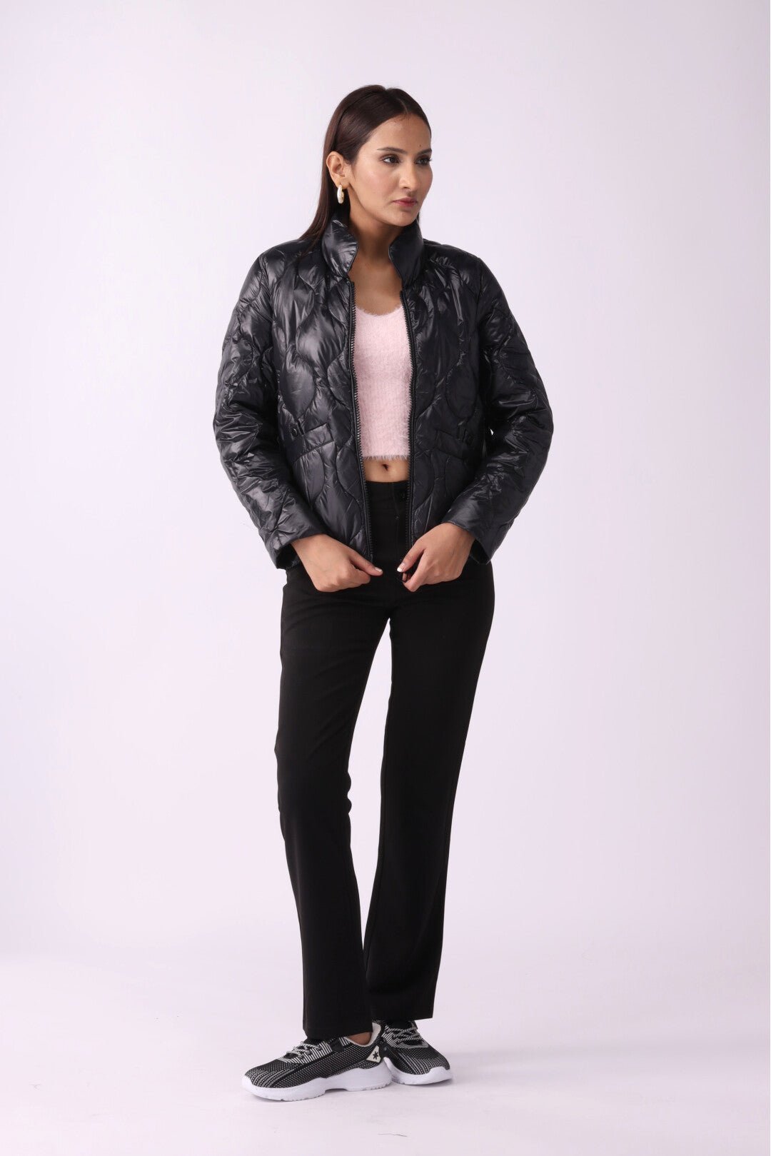 Black Padded Puffer Jacket