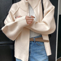 3D Wool Blend Cardigan